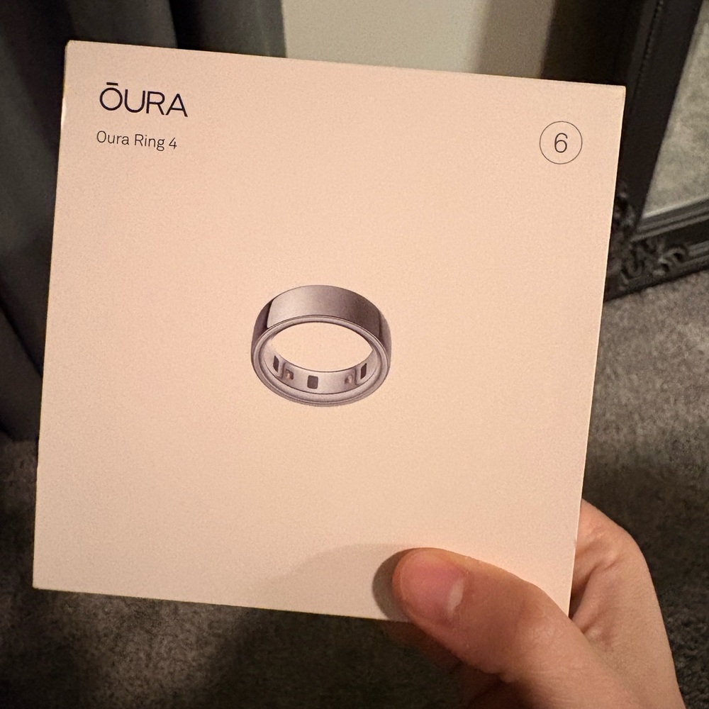 Oura Ring 4 in Silver- Size 6